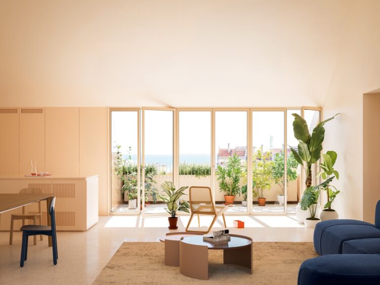 O condomínio disponibiliza apartamentos com tipologias entre T1 e T5, com áreas que variam entre 50 m² e 250 m² (Foto Dils)